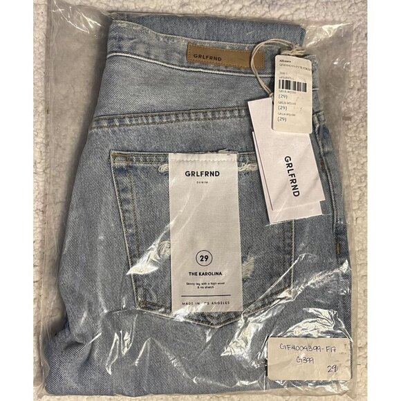 NWT GRLFRND x Revolve Karolina High-Rise E Street Distressed Skinny Jeans 29 - Picture 8 of 11